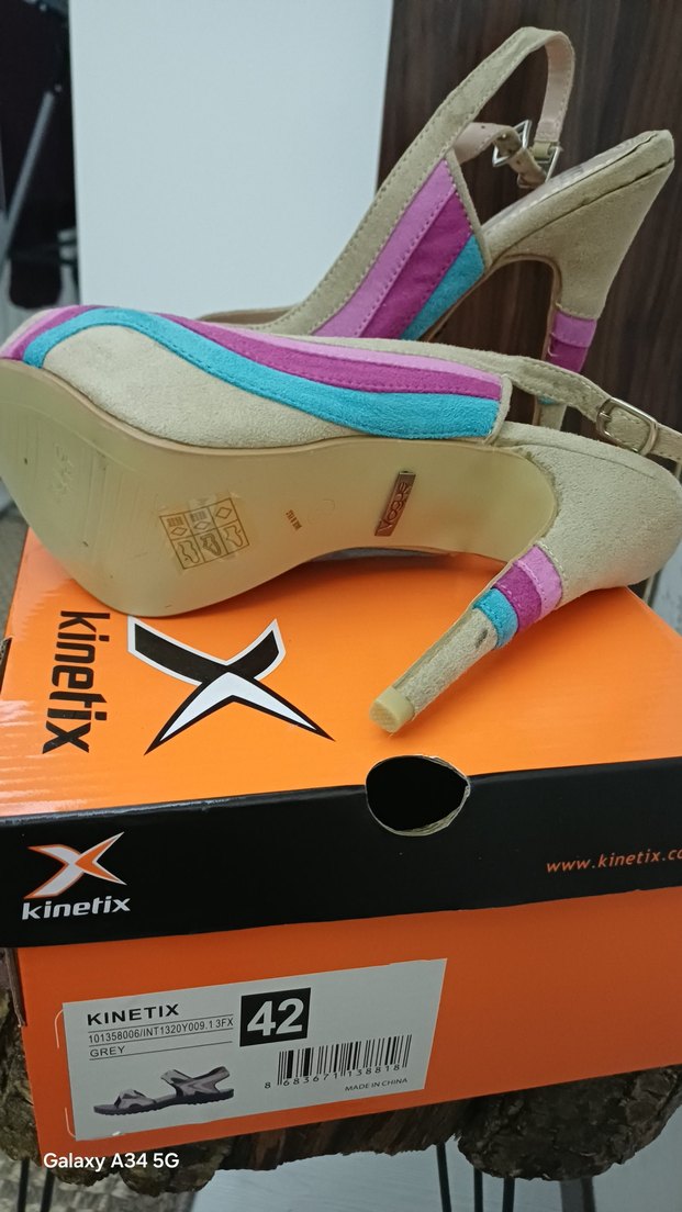 Pastel Çok Renkli Kadın Topuklu Ayakkabı - Görsel 3