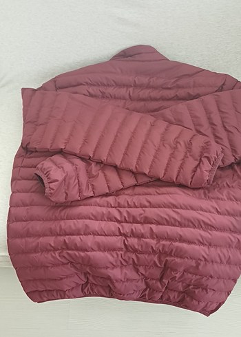 Bordo Fermuarlı Kısa Erkek Mont - Görsel 2