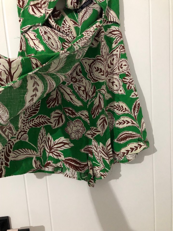 Straplez Elbise görünümlü Şort Tulum - Görsel 2