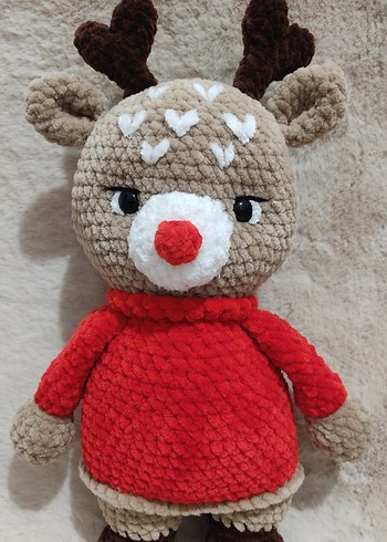 Kahverengi Geyik Peluş Oyuncak - Görsel 2