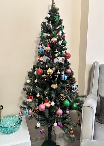 Renkli Yılbaşı Ağacı Süsü Seti - Görsel 2