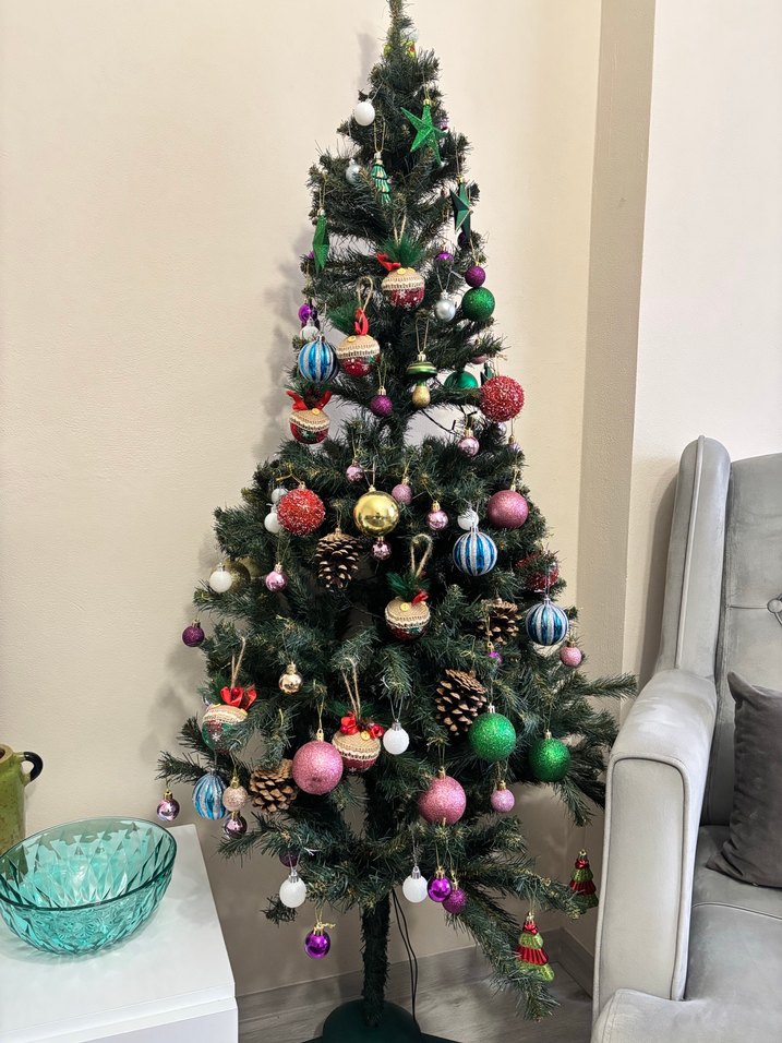 Renkli Yılbaşı Ağacı Süsü Seti - Görsel 2