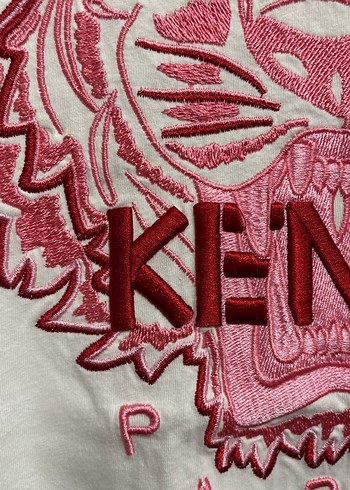 Kenzo Beyaz Renkli Baskılı kadın tişört - Görsel 5