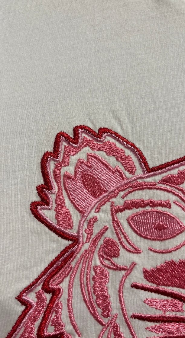 Kenzo Beyaz Renkli Baskılı kadın tişört - Görsel 4