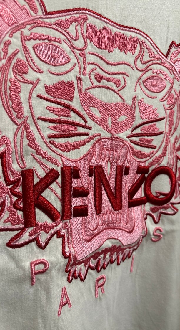 Kenzo Beyaz Renkli Baskılı kadın tişört - Görsel 3