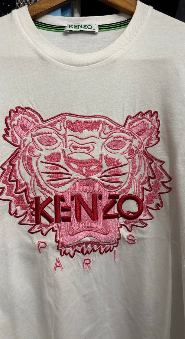 Kenzo Beyaz Renkli Baskılı kadın tişört - Görsel 2