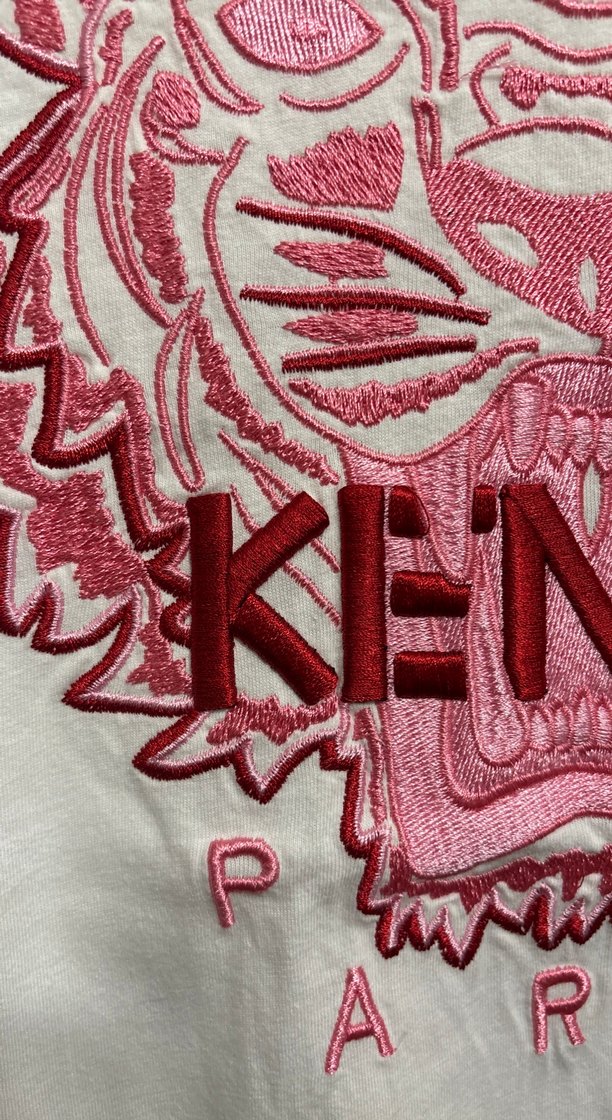 Kenzo Beyaz Renkli Baskılı kadın tişört - Görsel 5