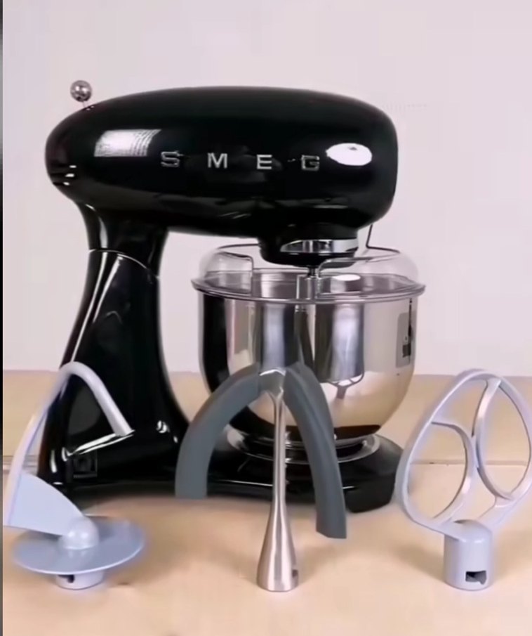 Smeg Retro siyah mutfak şefi sıfır kutulu yeni ürün - Görsel 3