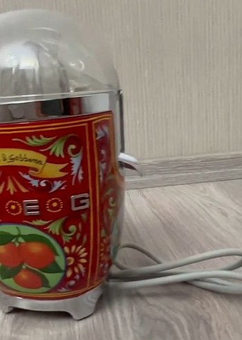 SMEG Dolce&Gabbana Tasarımlı Narenciye Sıkacağı Sıfır Yeni ürün - Görsel 4