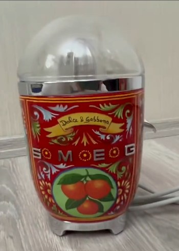 SMEG Dolce&Gabbana Tasarımlı Narenciye Sıkacağı Sıfır Yeni ürün - Görsel 6