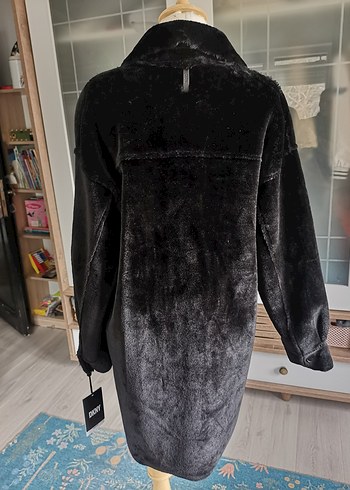 DKNY siyah kadın kaban - Görsel 3
