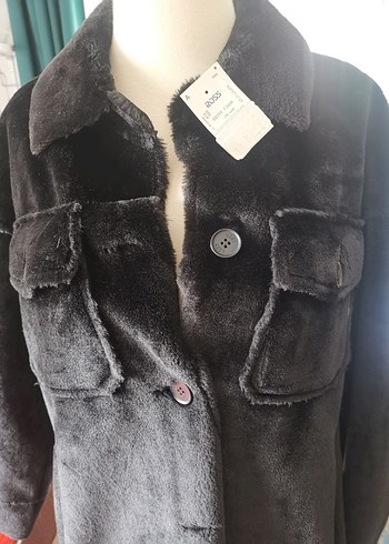 DKNY siyah kadın kaban - Görsel 2