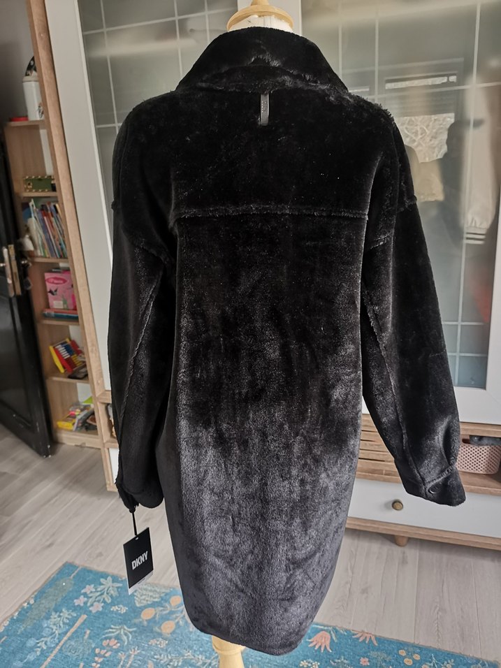 DKNY siyah kadın kaban - Görsel 3