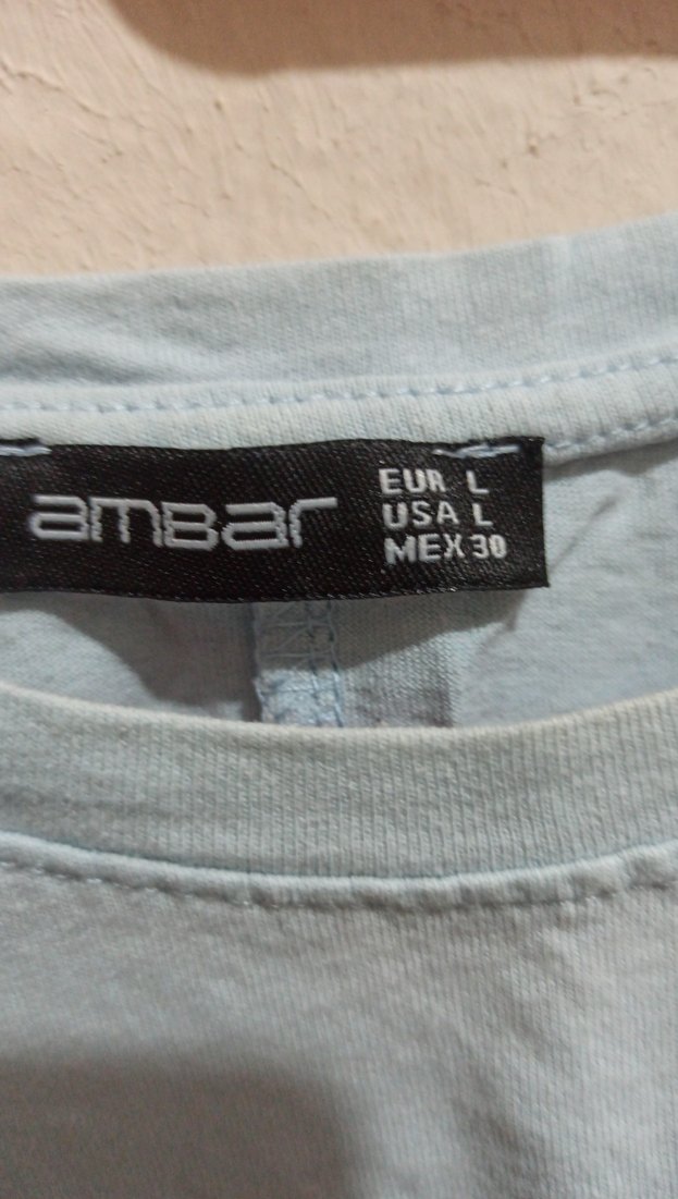 Kız Çocuk Mavi Baskılı Biker Tişört - Görsel 2