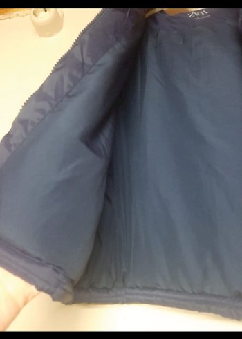 Lacivert Fermuarlı Kışlık Mont - Görsel 3