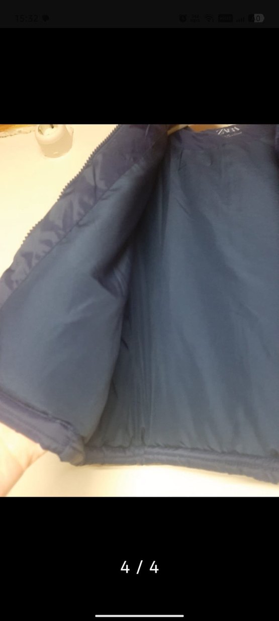 Lacivert Fermuarlı Kışlık Mont - Görsel 3