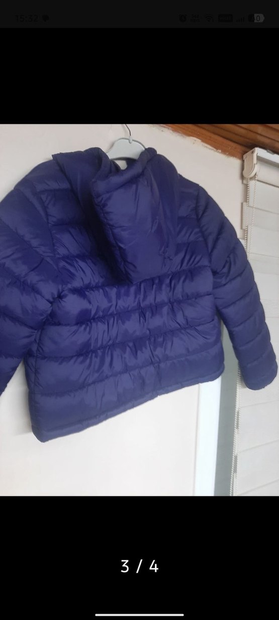 Lacivert Fermuarlı Kışlık Mont - Görsel 2