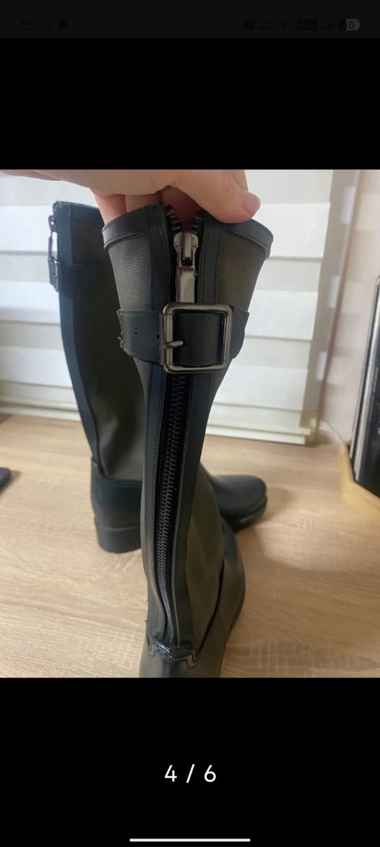 Deri Kemerli Kahverengi Dizüstü Çizme - Görsel 3