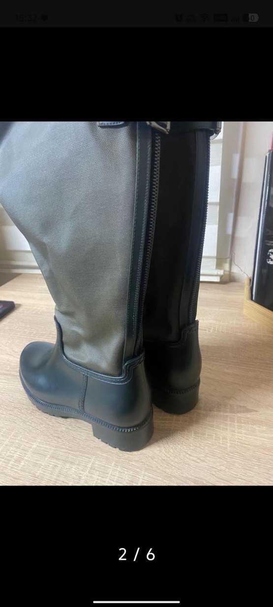 Deri Kemerli Kahverengi Dizüstü Çizme - Görsel 4