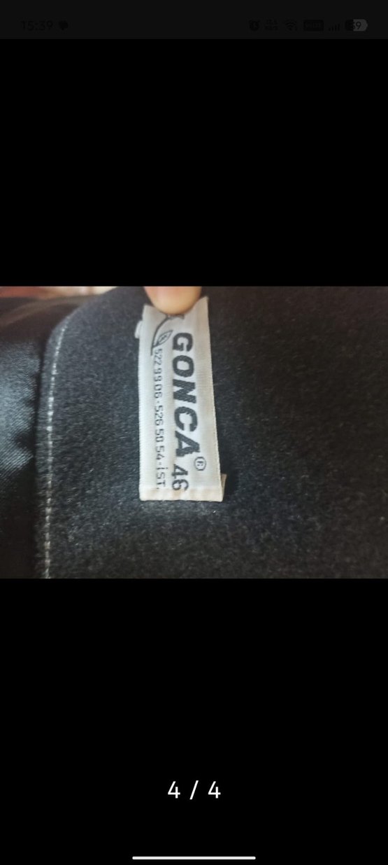 Siyah Düğmeli Uzun Kadın Kaban - Görsel 4