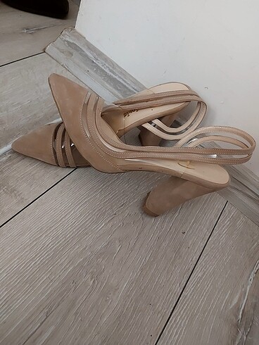 36 Beden Kalın topuklu stiletto