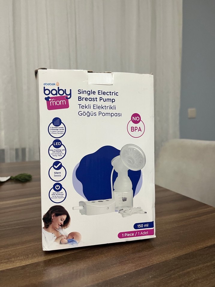 Tekli Elektrikli Göğüs Pompası Beyaz - Görsel 2