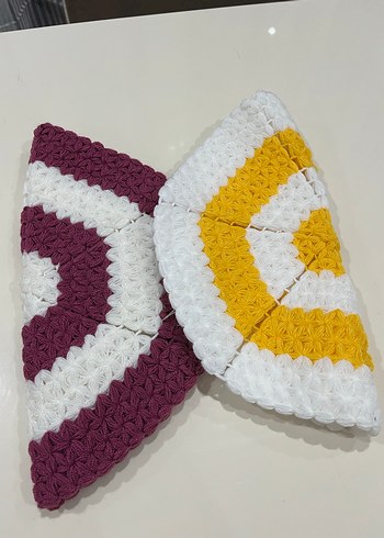 Renkli örgü banyo lifi - Görsel 7