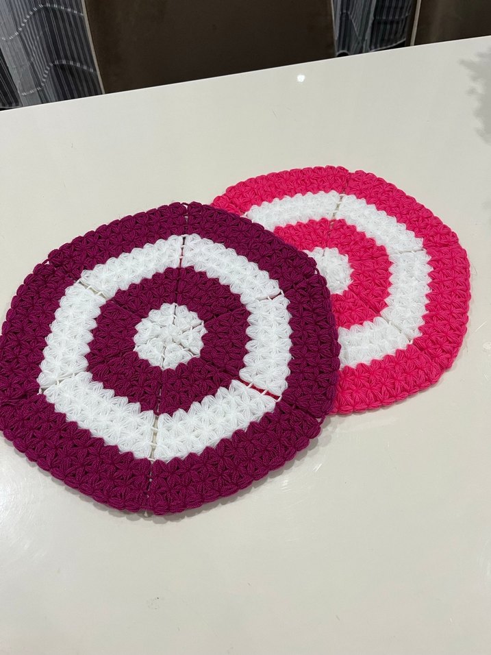 Renkli örgü banyo lifi - Görsel 3