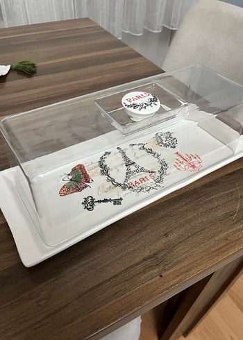 Beyaz Kapaklı Pasta Kabı - Görsel 2