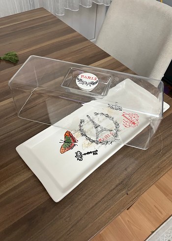 Beyaz Kapaklı Pasta Kabı - Görsel 3