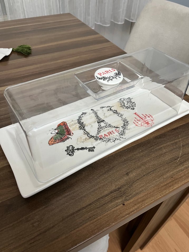 Beyaz Kapaklı Pasta Kabı - Görsel 2