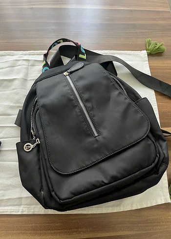 Siyah Fermuarlı  Sırt Çantası - Görsel 3