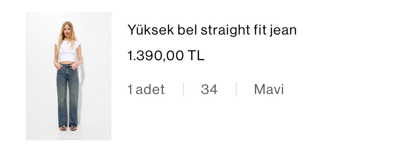 Pull and bear yüksek bel straigh fit pantolon - Görsel 4