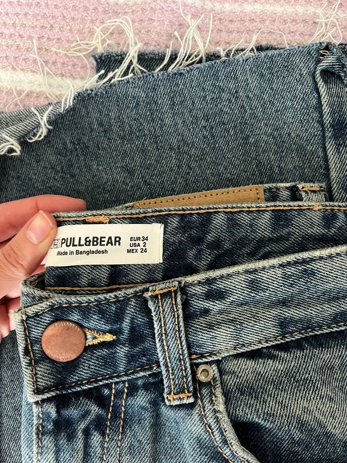 Pull and bear yüksek bel straigh fit pantolon - Görsel 2