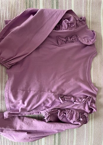 Bershka mor bluz - Görsel 2