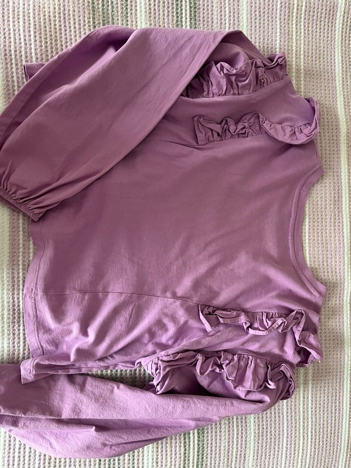 Bershka mor bluz - Görsel 2