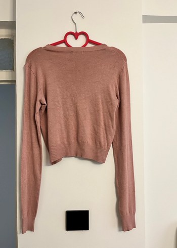 Bershka Uzun Kollu İnce Triko Kazak - Görsel 3