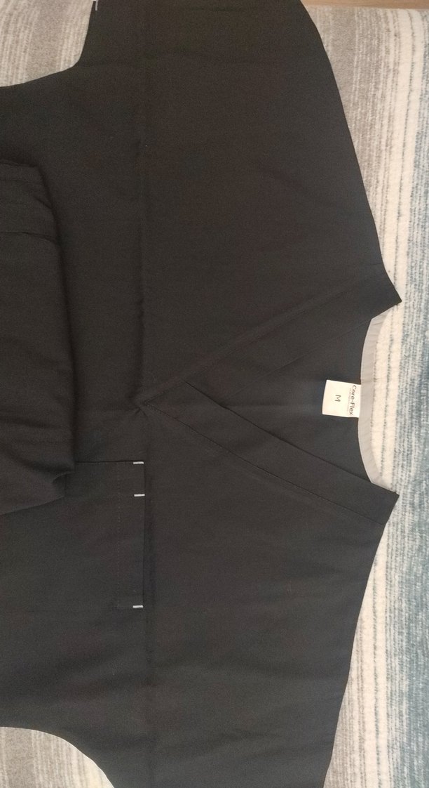 Siyah scrubs takımı (Uçak Medikal) - Görsel 2