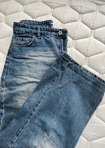 Gri Mavi Midi Kot Pantolon - Görsel 2