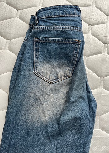 Gri Mavi Midi Kot Pantolon - Görsel 3