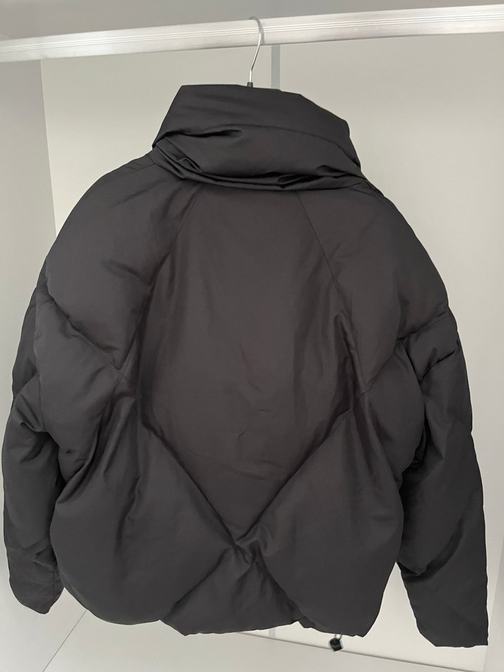 Siyah Midi Kadın Kışlık Rahat Mont - Görsel 2