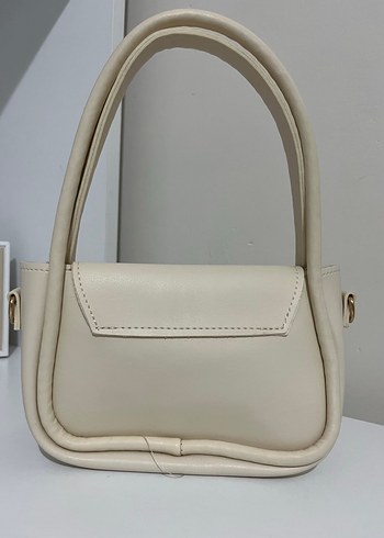 Bej Deri Minimalist Kadın Çanta - Görsel 2