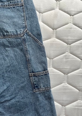 Gri Mavi Kemerli Kadın Denim Pantolon - Görsel 4