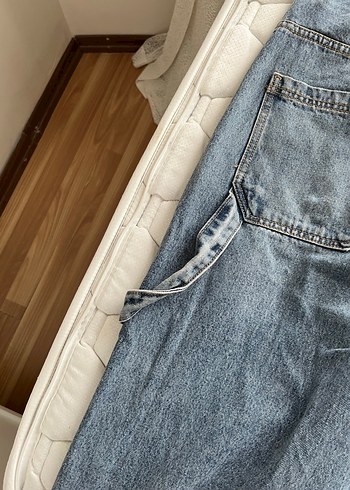 Gri Mavi Kemerli Kadın Denim Pantolon - Görsel 5