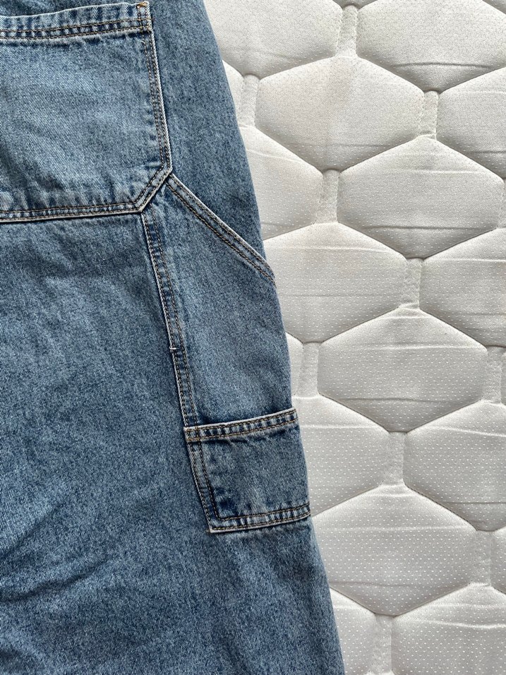 Gri Mavi Kemerli Kadın Denim Pantolon - Görsel 4