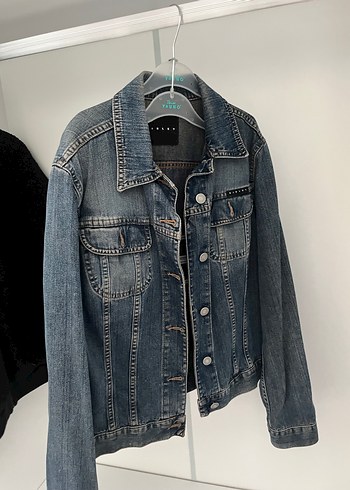 Düğmeli Mavi Kadın Denim Ceket - Görsel 2