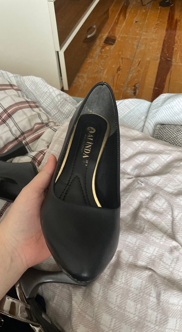 Klasik Siyah Tokalı Stiletto - Görsel 2