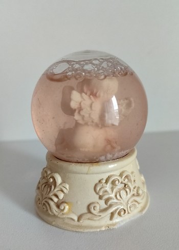 Bej Dekoratif Figürlü Kar Küresi - Görsel 2