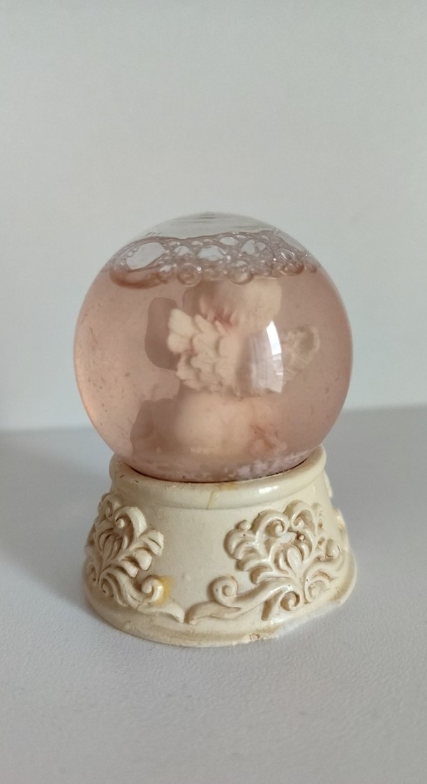 Bej Dekoratif Figürlü Kar Küresi - Görsel 2