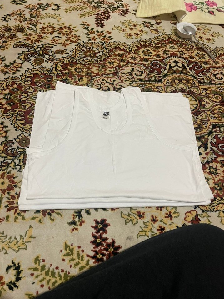 3 adet Beyaz  erkek atlet - Görsel 3